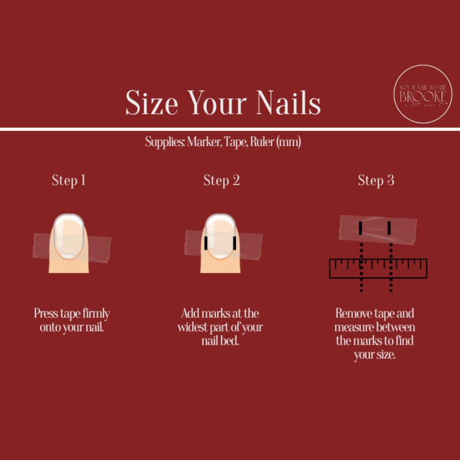 Finger Nail Sizer Ruler Measure Once, We'll Handle The Rest.